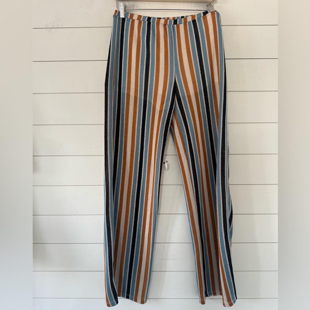 Free People Size S Pants (Bridget Stripe) Costal Beah - Picture 3 of 15